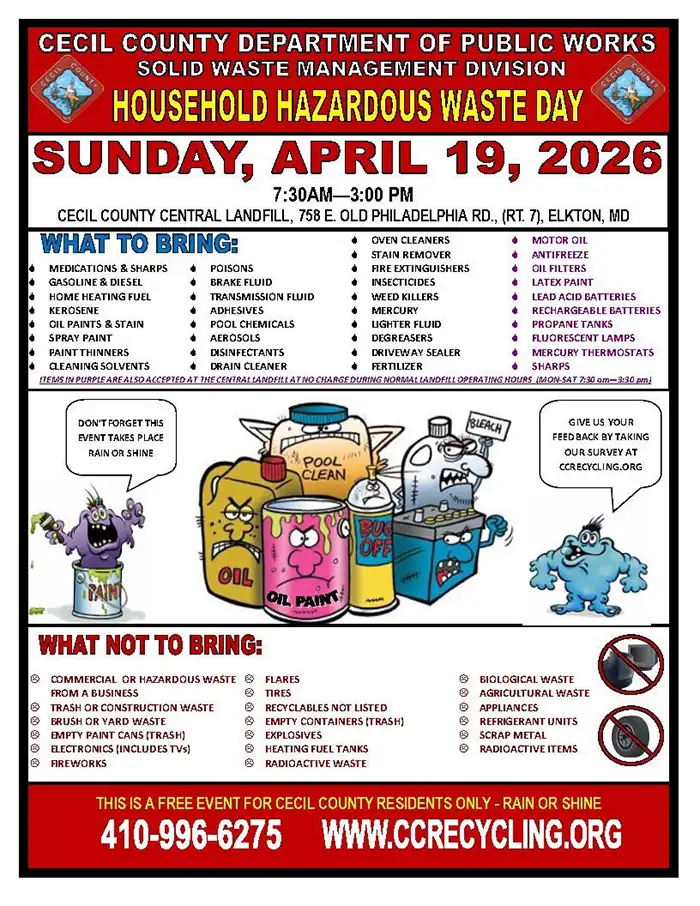 Household Hazardous Waste flyer